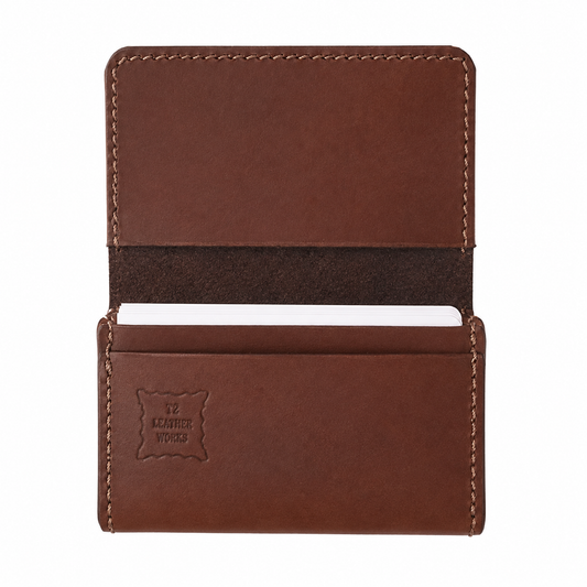 NON-TRE × T2 LEATHER WORKS CARD CASE – BROWN