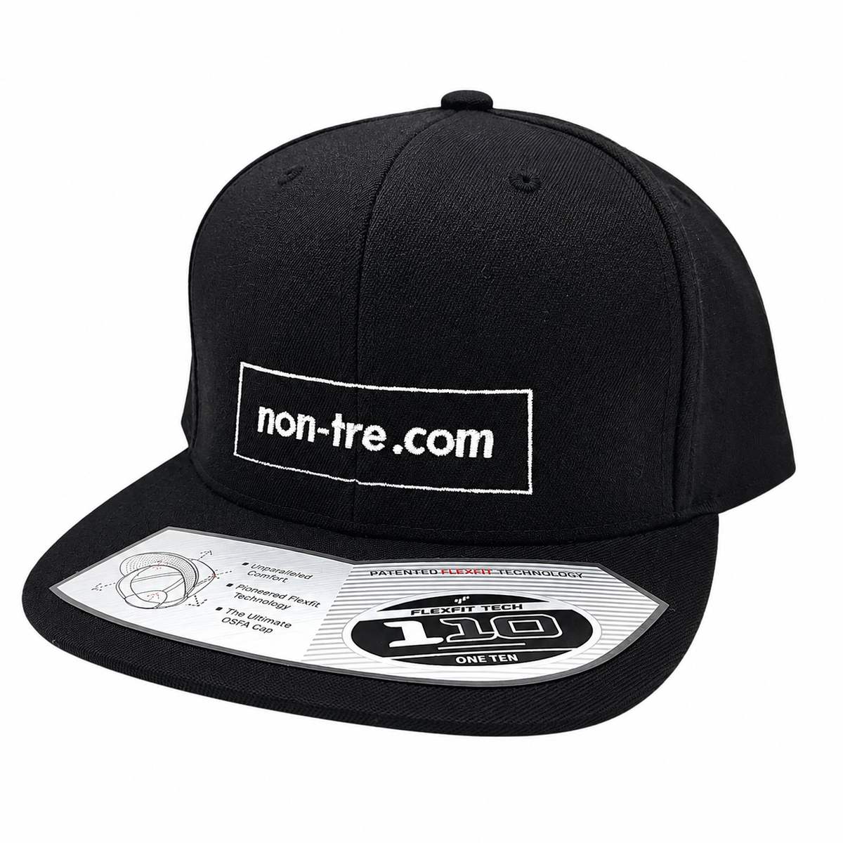 NON-TRE BOX DOMAIN LOGO SNAPBACK CAP – BLACK