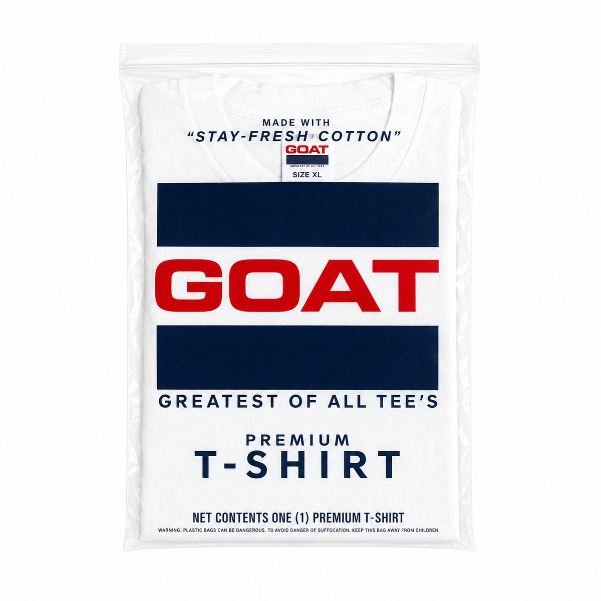 GOAT LONG SLEEVE TEE - WHITE
