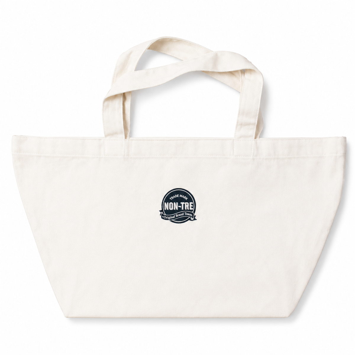 NON-TRE TRADE MARK LOGO WAPPEN BIG TOTE BAG - NATURAL
