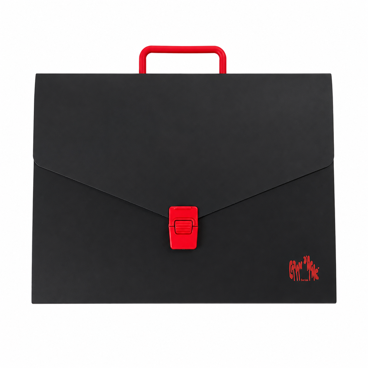 CARAN D’ACHE LOGO DOCUMENT CASE – BLACK / RED