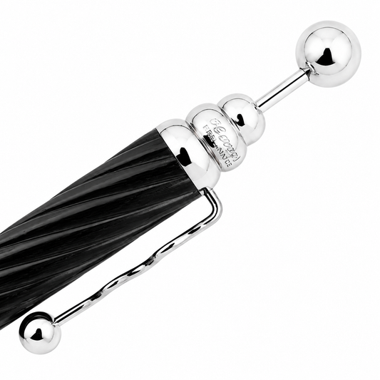 Jean Pierre Lepine ZIGZAG TWIST BALLPOINT PEN - BLACK