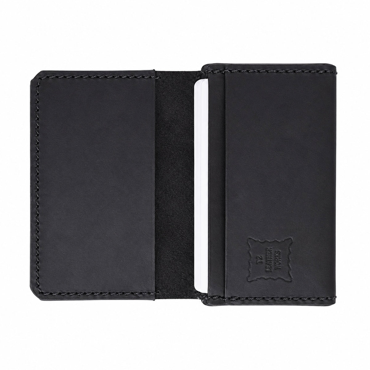 NON-TRE × T2 LEATHER WORKS CARD CASE – BLACK