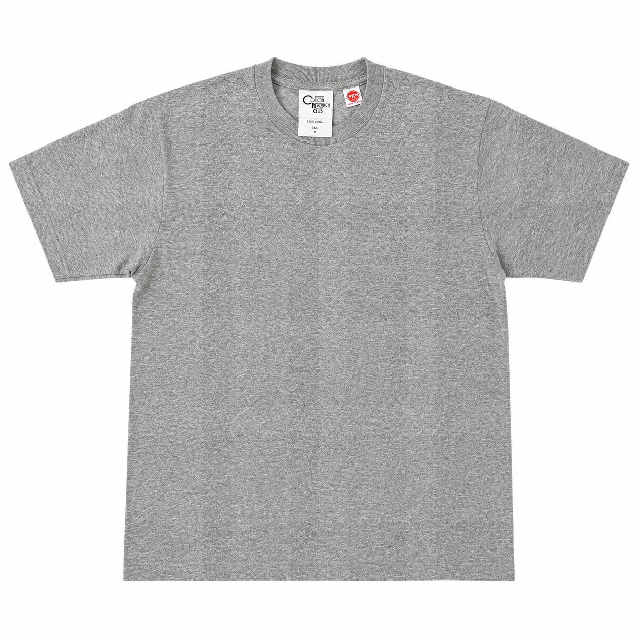 COTTON RESEARCH CLUB JPC-001 6.6oz S/S TUBULAR T-SHIRT – HEATHER GRAY