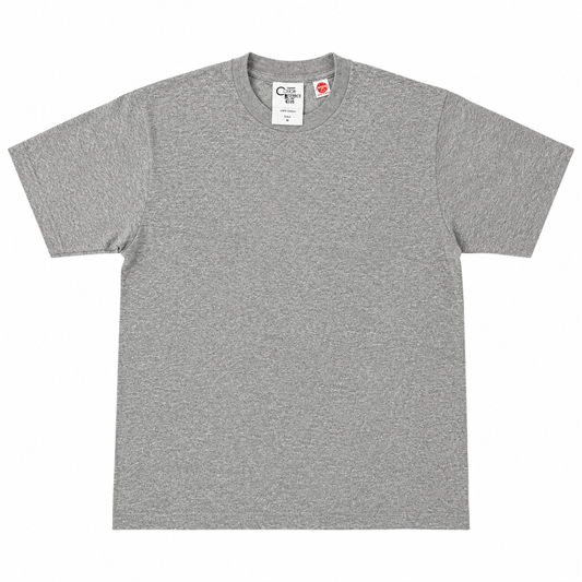 COTTON RESEARCH CLUB JPC-001 6.6oz S/S TUBULAR T-SHIRT – HEATHER GRAY