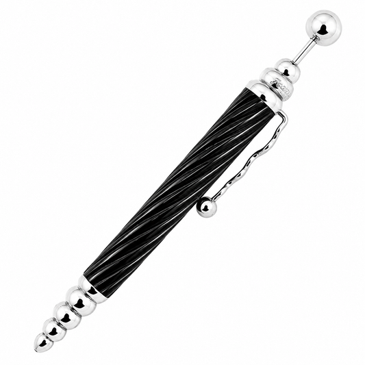 Jean Pierre Lepine ZIGZAG TWIST BALLPOINT PEN - BLACK
