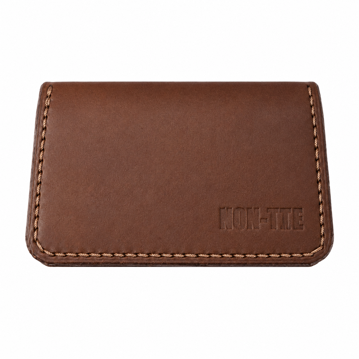 NON-TRE × T2 LEATHER WORKS CARD CASE – BROWN