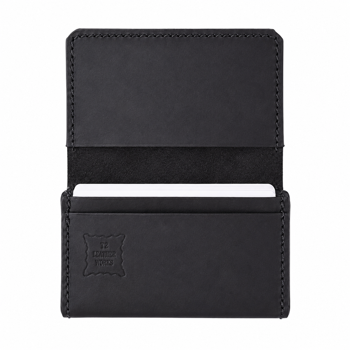 NON-TRE × T2 LEATHER WORKS CARD CASE – BLACK
