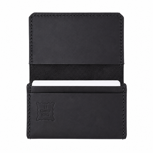 NON-TRE × T2 LEATHER WORKS CARD CASE – BLACK