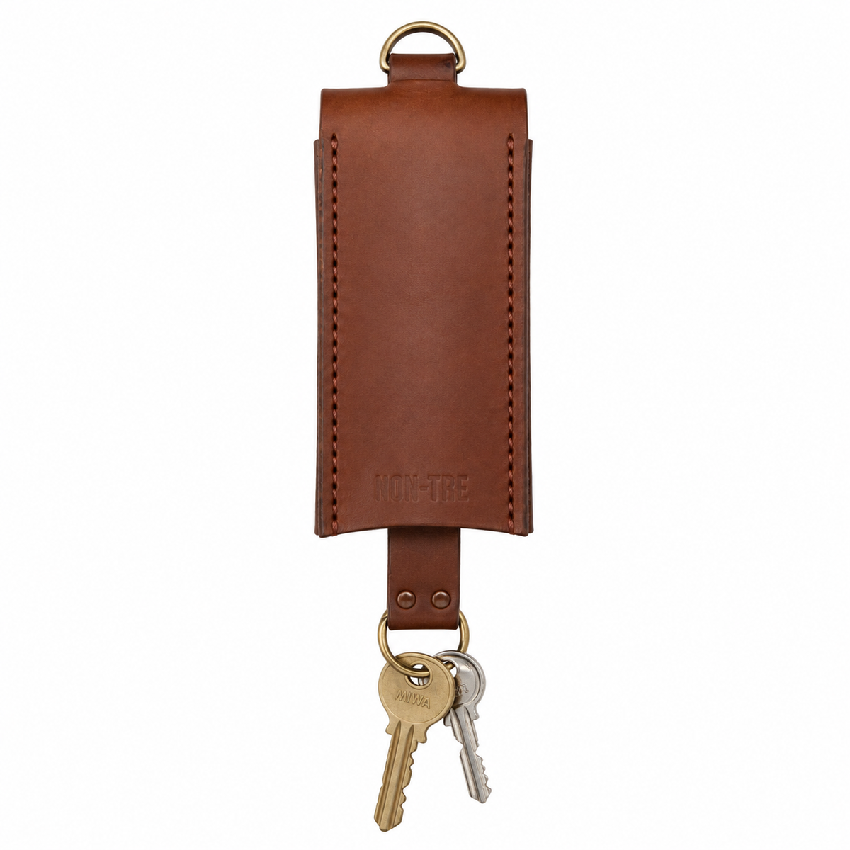 NON-TRE × T2 LEATHER WORKS KEY CASE – BROWN