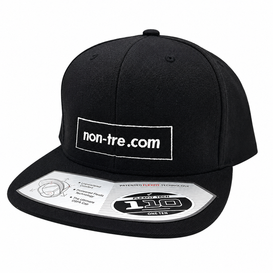 NON-TRE BOX DOMAIN LOGO SNAPBACK CAP – BLACK