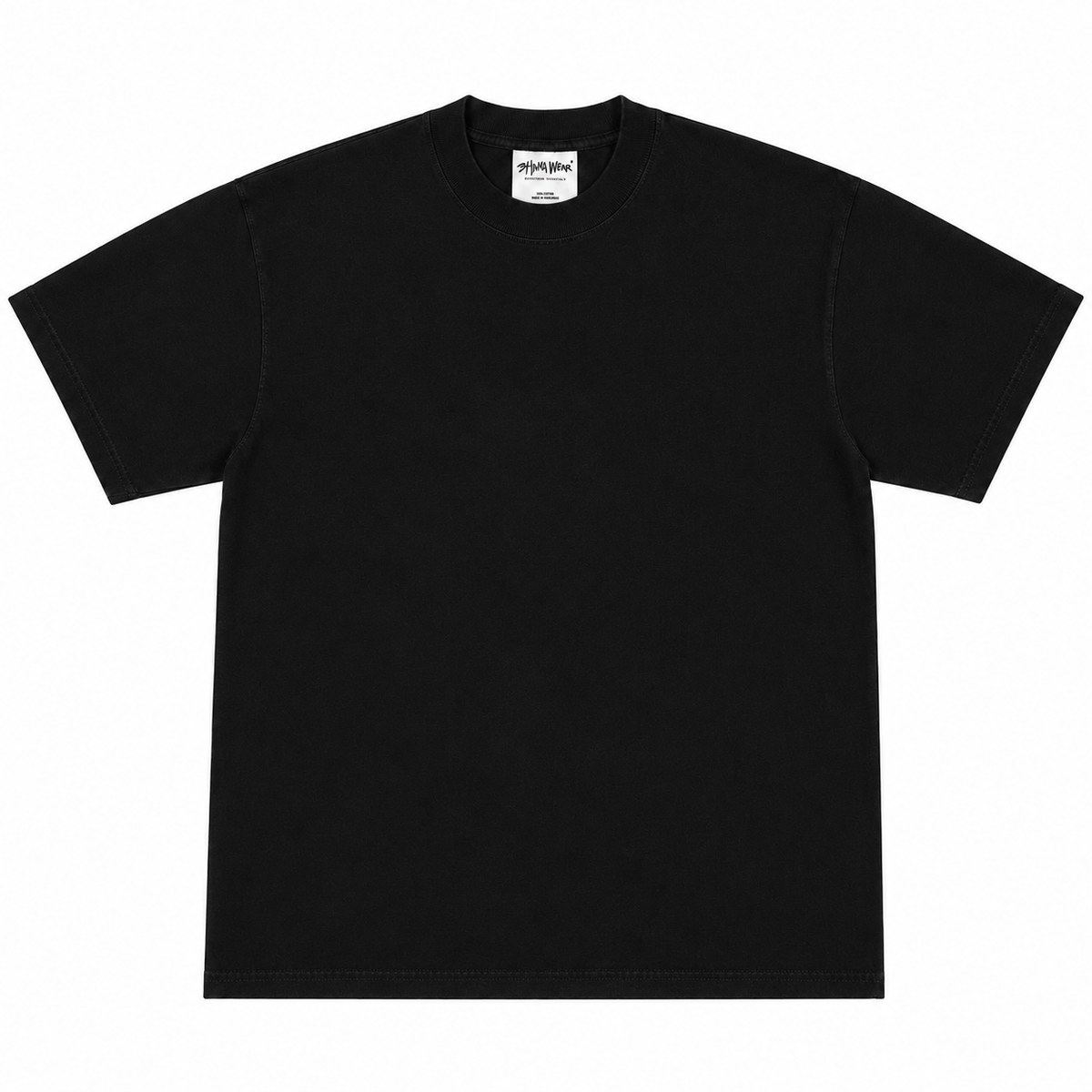 SHAKA WEAR 7.5 OZ MAX HEAVYWEIGHT GARMENT DYE SHORT SLEEVE – BLACK