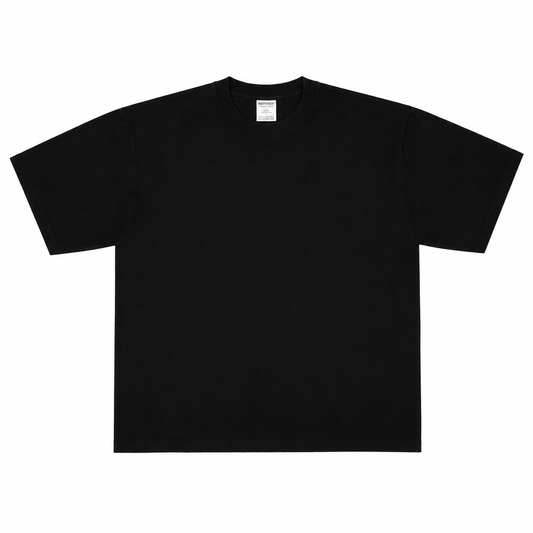 SHAKA WEAR 7.5oz GARMENT DYE DROP SHOULDER S/S TEE - BLACK