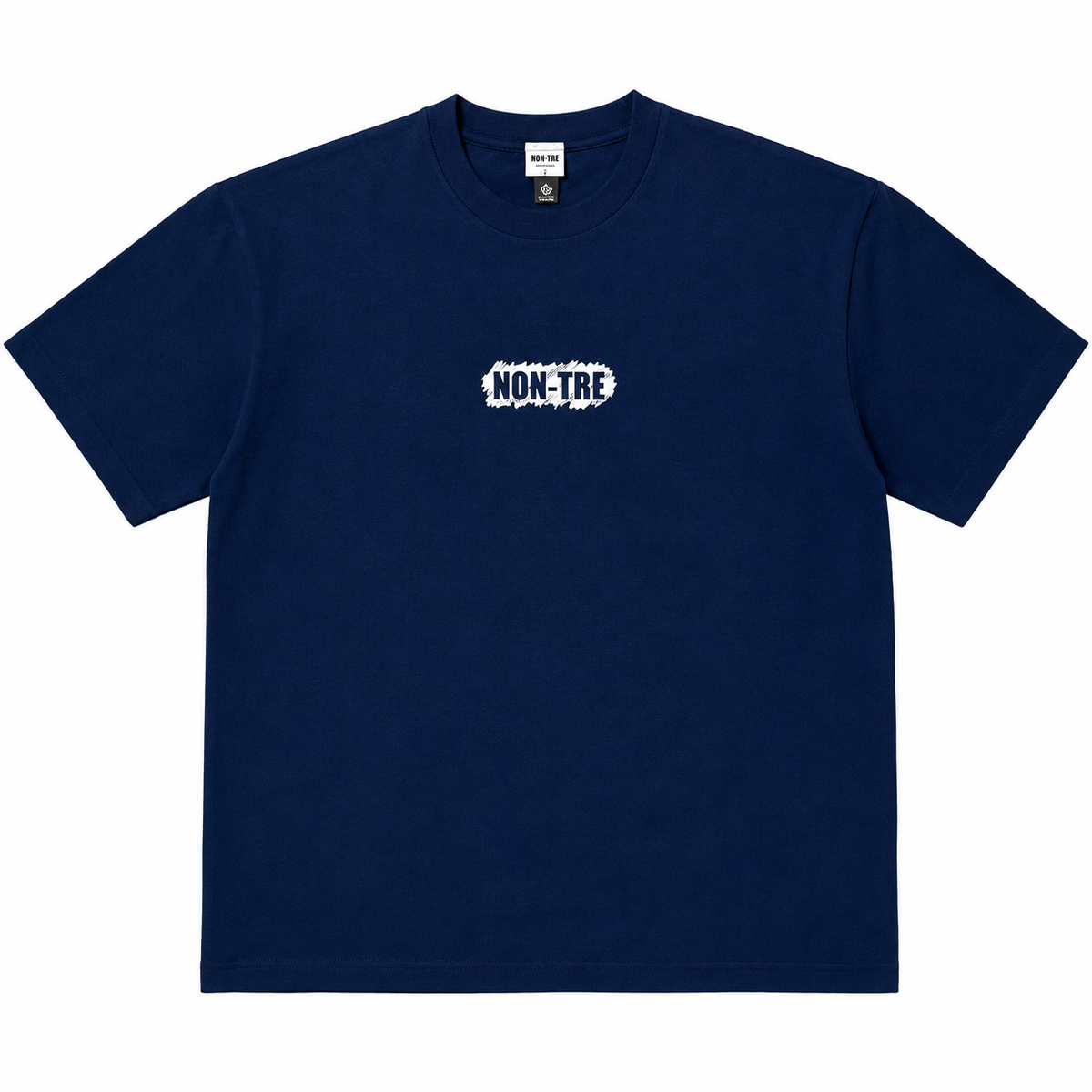 NON-TRE SCRATCH LOGO TEE - NAVY