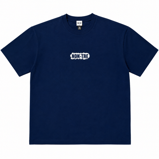 NON-TRE SCRATCH LOGO TEE - NAVY