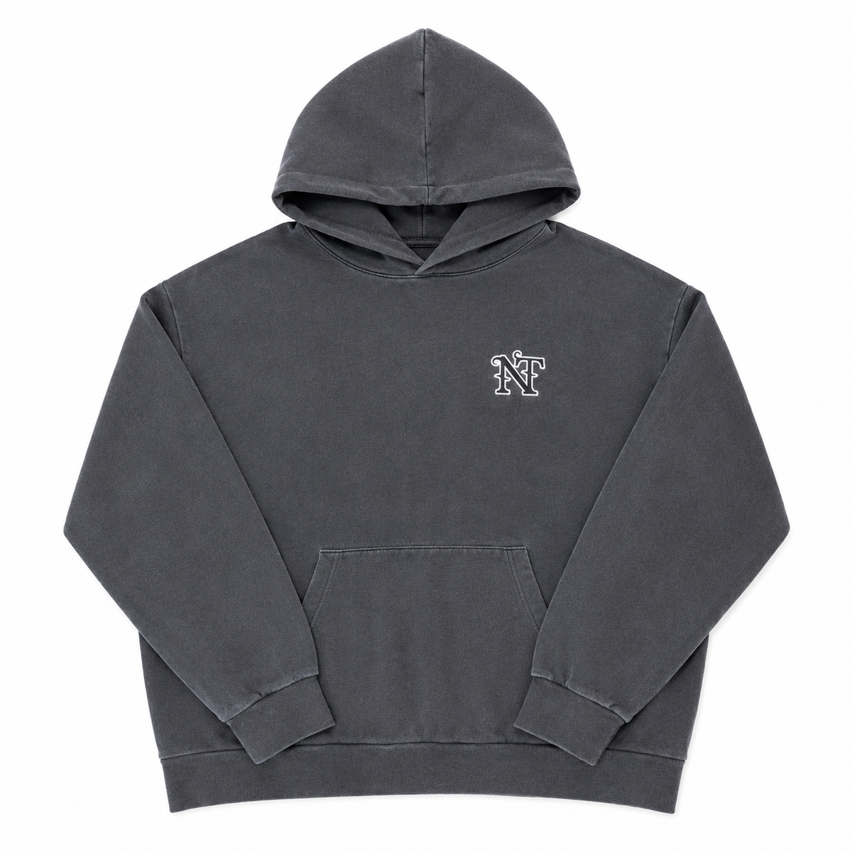 NON-TRE FAMILIA LOGO SWEAT HOODIE - ASH