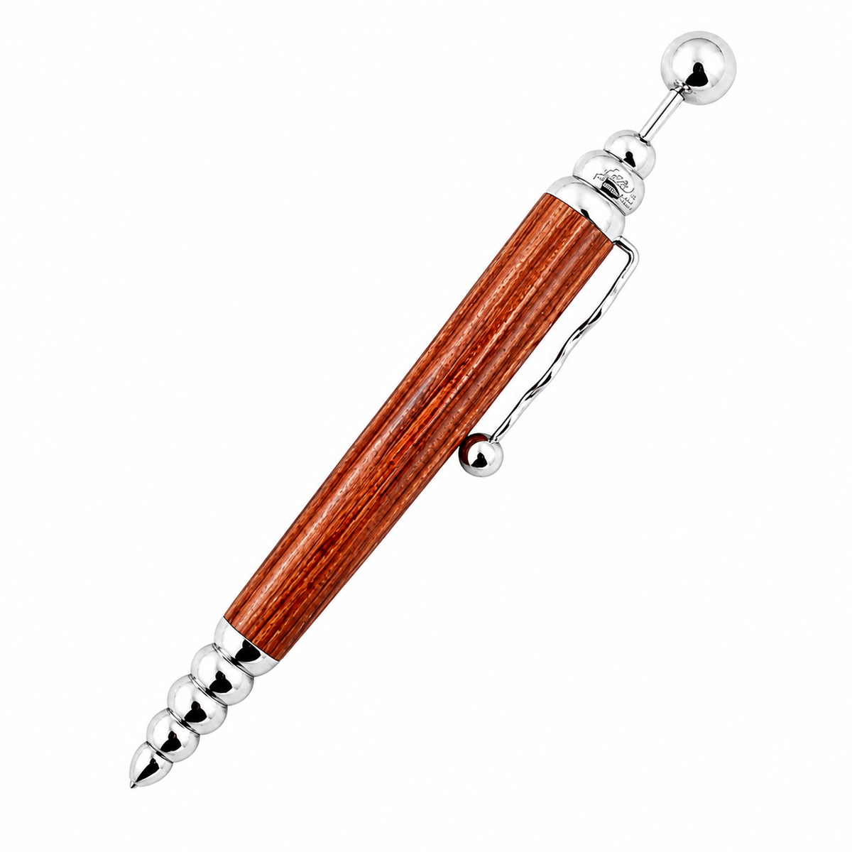 Jean Pierre Lepine ZIGZAG STRIPE BALLPOINT PEN - WOOD