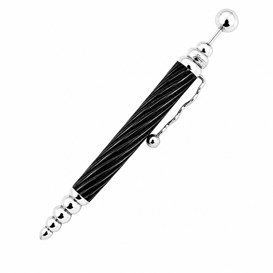 Jean Pierre Lepine ZIGZAG TWIST BALLPOINT PEN - BLACK