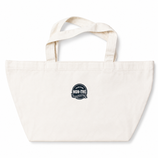 NON-TRE TRADE MARK LOGO WAPPEN BIG TOTE BAG - NATURAL