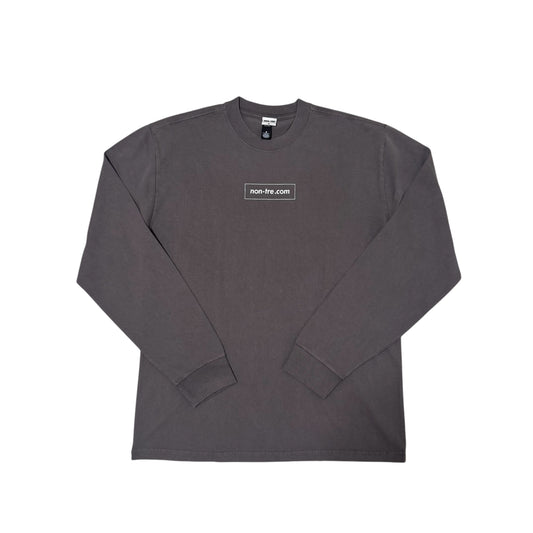 BOX DOMAIN LOGO LONG SLEEVE TEE