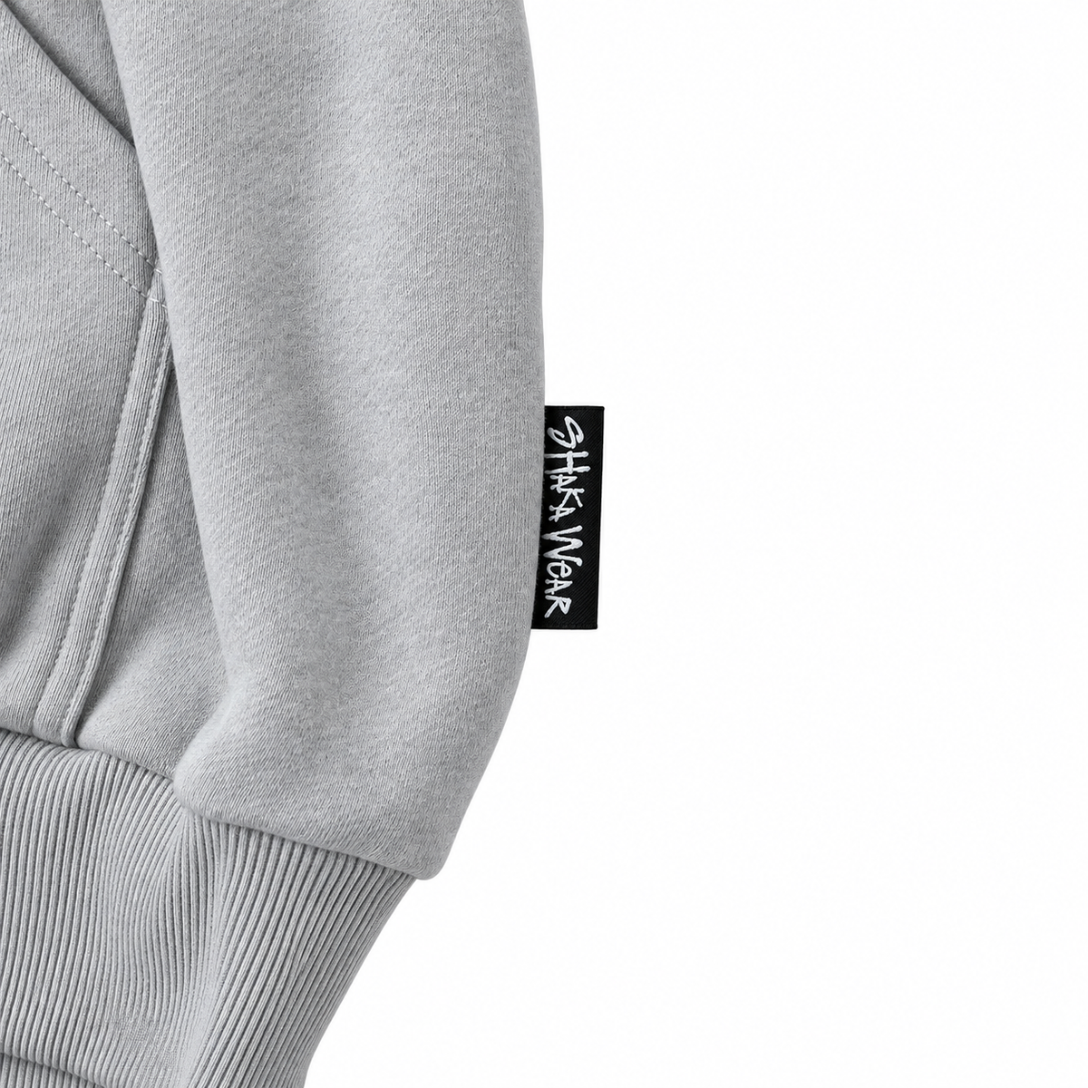 SHAKA WEAR GARMENT DYE DOUBLE LAYER REVERSIBLE HOODIE - FOG GREY